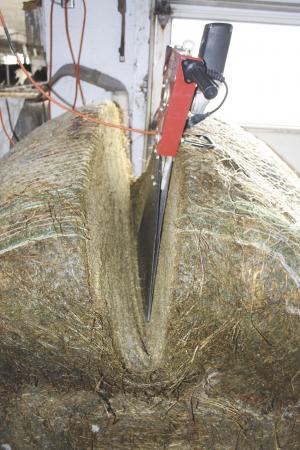 bale round saw bales electric diy farm slice equipment farming way gardening