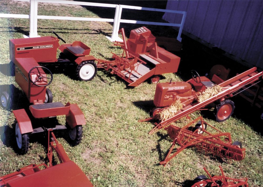 Pedal shop tractor attachments