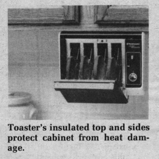 Cabinet Mount Toaster
