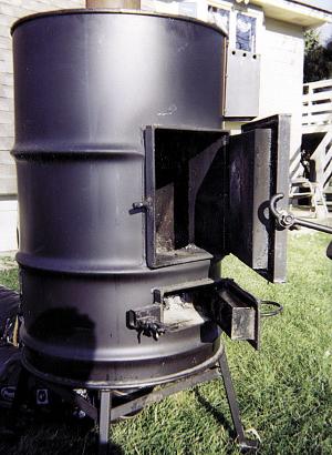 forced air wood burning stove 