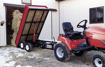 "High-Dump" Trailer For ATV's And Garden Tractors