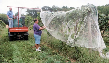 Utility Vehicle Rolls Out Bird Netting