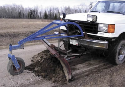 Pickup Blade Keeps Driveway "Grader Smooth"